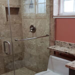 Bathrooms - Granite Shower and Sink Counter Top at 1490 Xavier Property by The Beautiful Home Company