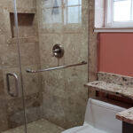 Bathrooms - Granite Shower and Sink Counter Top at 1490 Xavier Property by The Beautiful Home Company